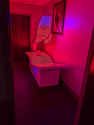 Chiropractic Canton OH Red Light Body Contouring Therapy Table Open